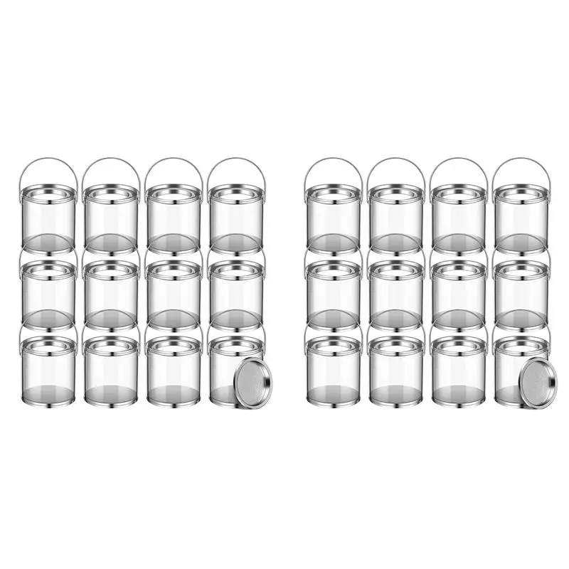 A53Q-24Pack Mini Clear Plastic Paint Cans Small Empty Paint Cans For Crafts Candy DIY Projects Party Favor Decor,3 X 3 Inches
A53Q-24Pack Mini Clear Plastic Paint Cans Small Empty Paint Cans For Crafts Candy DIY Projects Party Favor Decor,3 X 3 Inches