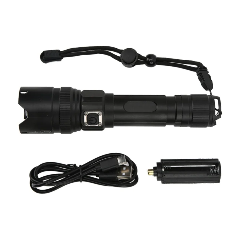 P50 LED Zoomable Flashlight USB Rechargeable Torch 5 Modes Lighting For Outdoor Camping
P50 LED Zoomable Flashlight USB Rechargeable Torch 5 Modes Lighting For Outdoor Camping