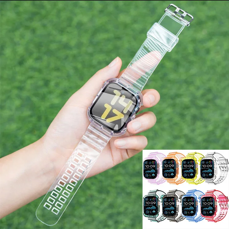 Transparent Case Strap For Apple Watch Ultra 3 2 1 49mm 46mm 45mm 44mm 40mm 41 38 42mm 11 10 8 7 6 SE
Transparent Case Strap For Apple Watch Ultra 3 2 1 49mm 46mm 45mm 44mm 40mm 41 38 42mm 11 10 8 7 6 SE