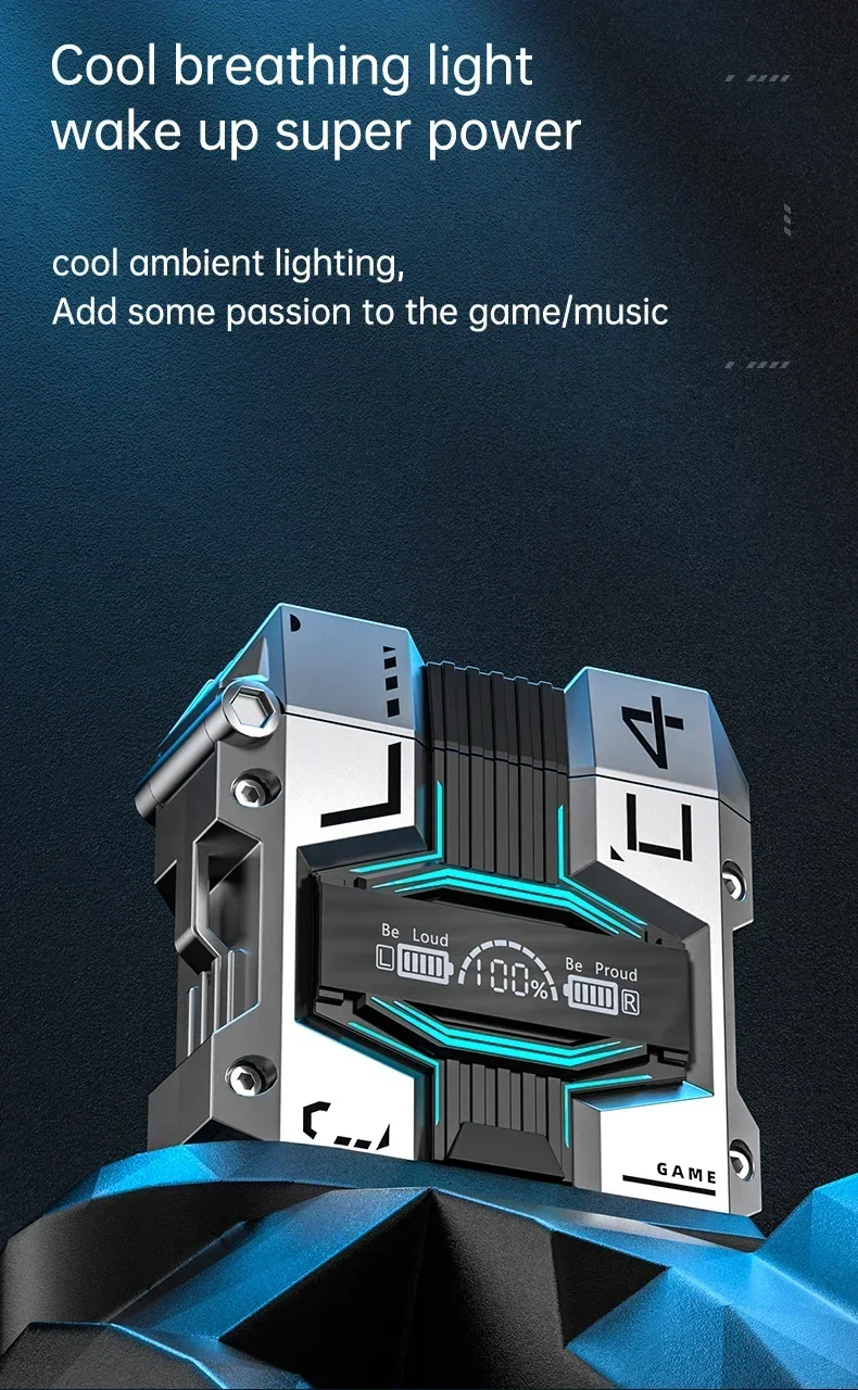 Wireless Bluetooth Headphones TWS Mecha In-Ear Noise Reduction Earphones Touch Control Earbud Gaming Headset Low Latency
Wireless Bluetooth Headphones TWS Mecha In-Ear Noise Reduction Earphones Touch Control Earbud Gaming Headset Low Latency