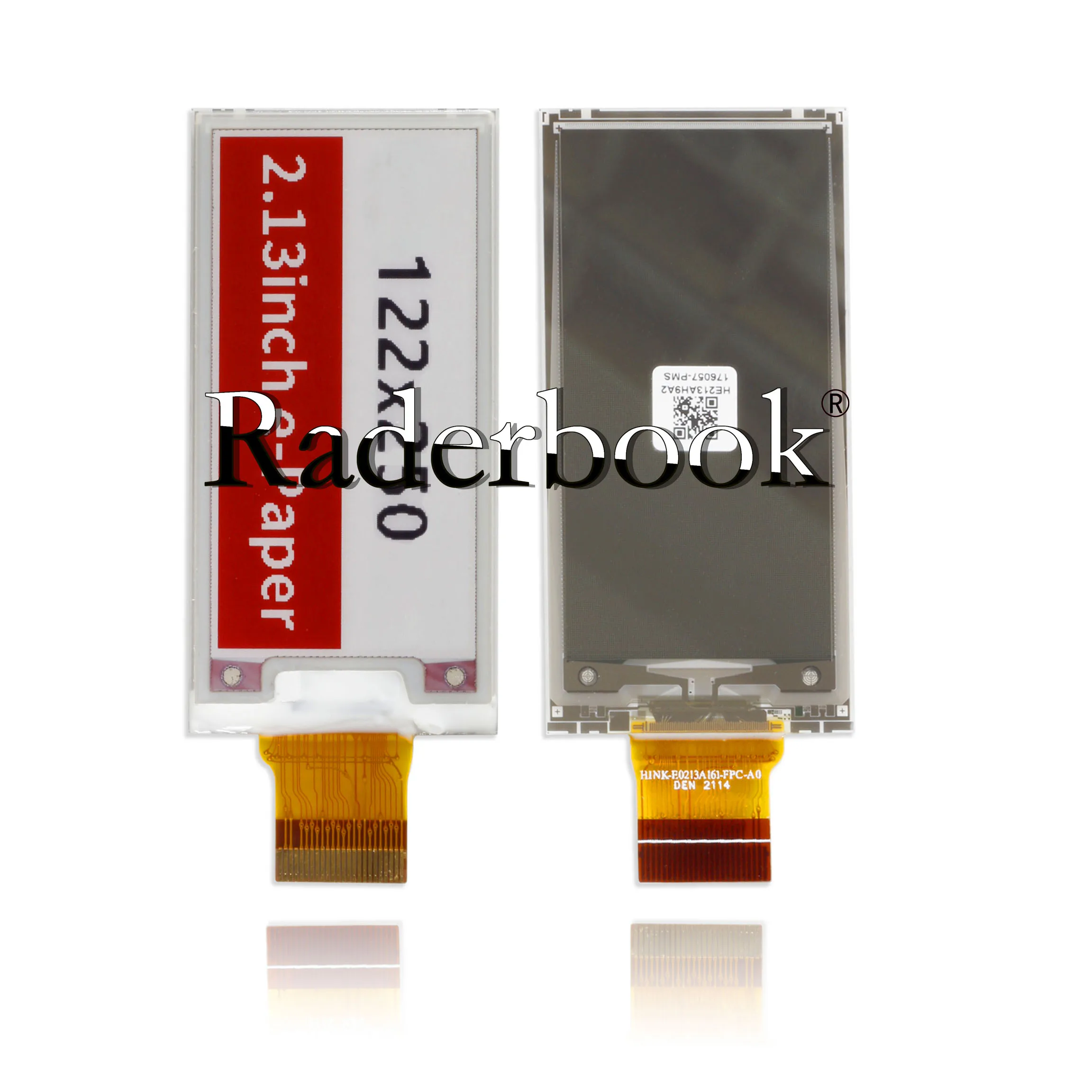 2.13inch HINK-E0213A161-FPC-A0 E-Paper E-Ink Display Module for Raspberry Pi Pico, 122×250, Red / Black / White, SPI
2.13inch HINK-E0213A161-FPC-A0 E-Paper E-Ink Display Module for Raspberry Pi Pico, 122×250, Red / Black / White, SPI