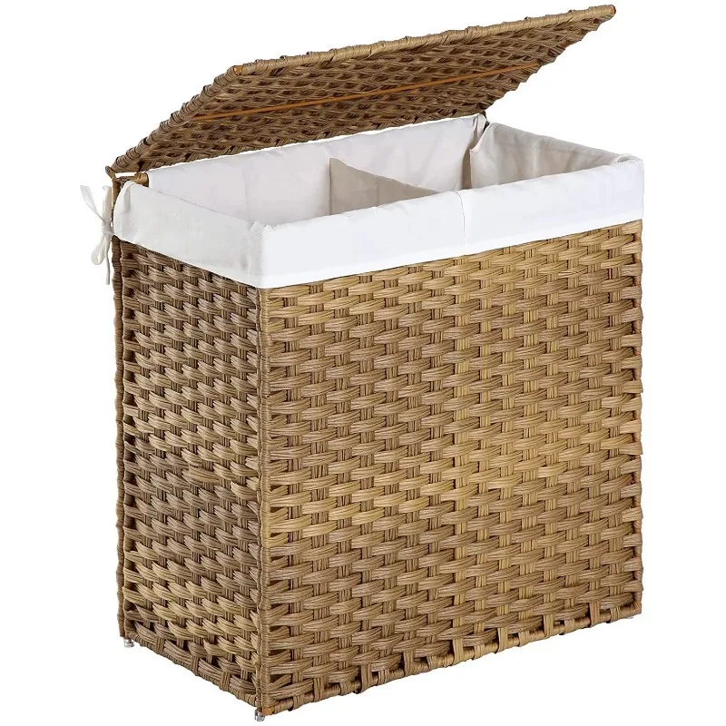 Foldable bedroom laundry basket compartment with covered rattan lining Removable laundry basket Waterproof storage
Foldable bedroom laundry basket compartment with covered rattan lining Removable laundry basket Waterproof storage