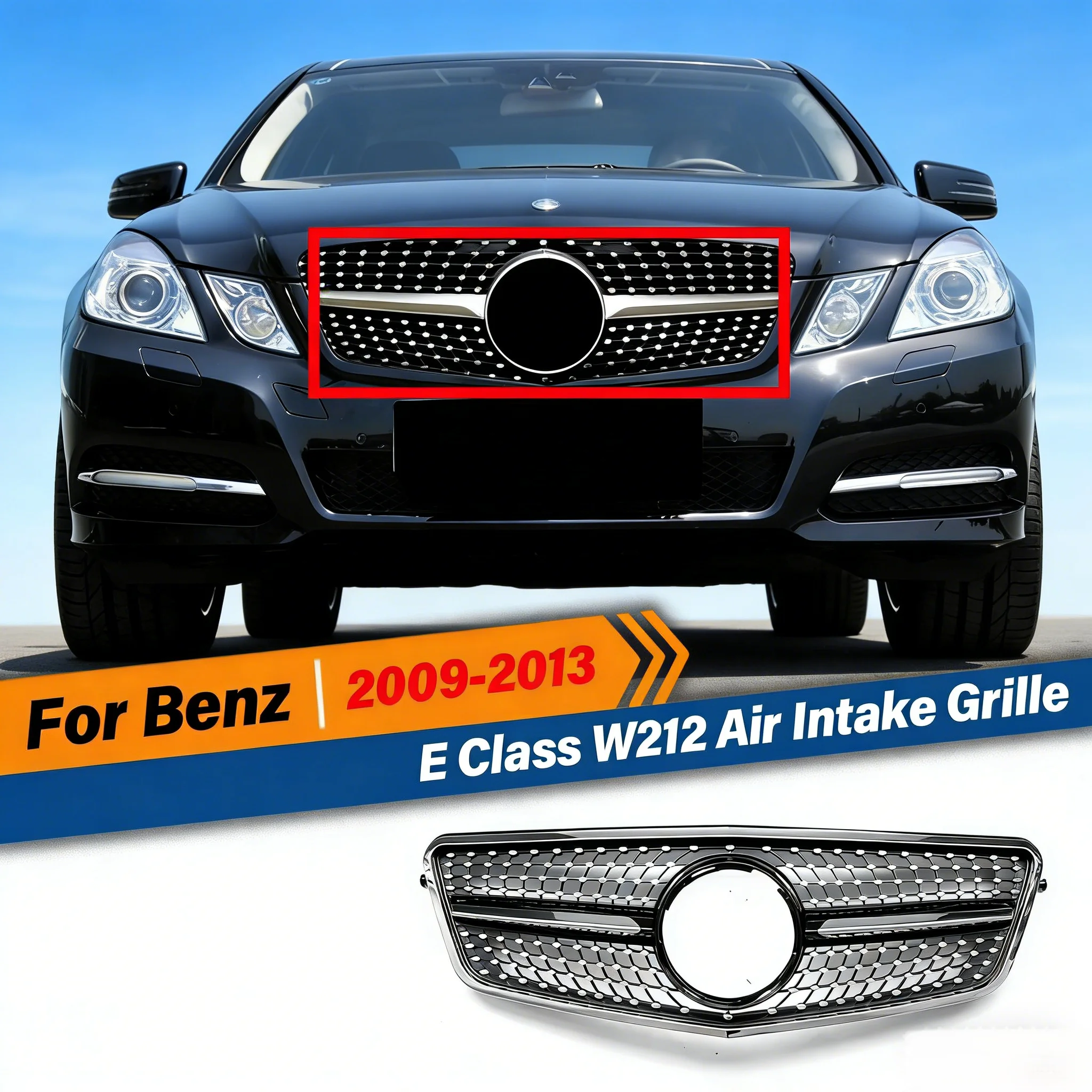 Для Mercedes-Benz E-класса W212 E200 E250 E300 E350 E400 2009-2013 Передняя гоночная решетка радиатора, воздухозаборник
Для Mercedes-Benz E-класса W212 E200 E250 E300 E350 E400 2009-2013 Передняя гоночная решетка радиатора, воздухозаборник