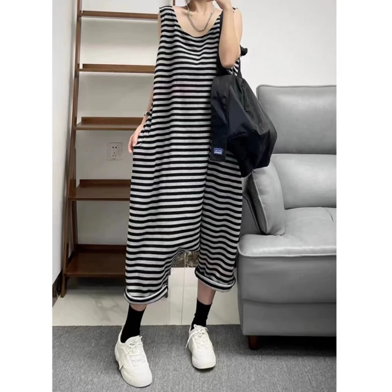 Loose Women's Rer Summer Korean Sle ket Nine Points Pants Striped Svel Knitted Wide Leg Pants Casual Trousers
Loose Women's Rer Summer Korean Sle ket Nine Points Pants Striped Svel Knitted Wide Leg Pants Casual Trousers