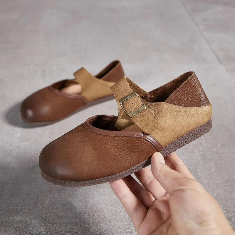 Retro Women's Mary Jane Shoes Luxury Genuine Leather Casual Shoes for Woman Exquisite Flat Shoe Designer Shoes Zapatos De Mujer
Retro Women's Mary Jane Shoes Luxury Genuine Leather Casual Shoes for Woman Exquisite Flat Shoe Designer Shoes Zapatos De Mujer