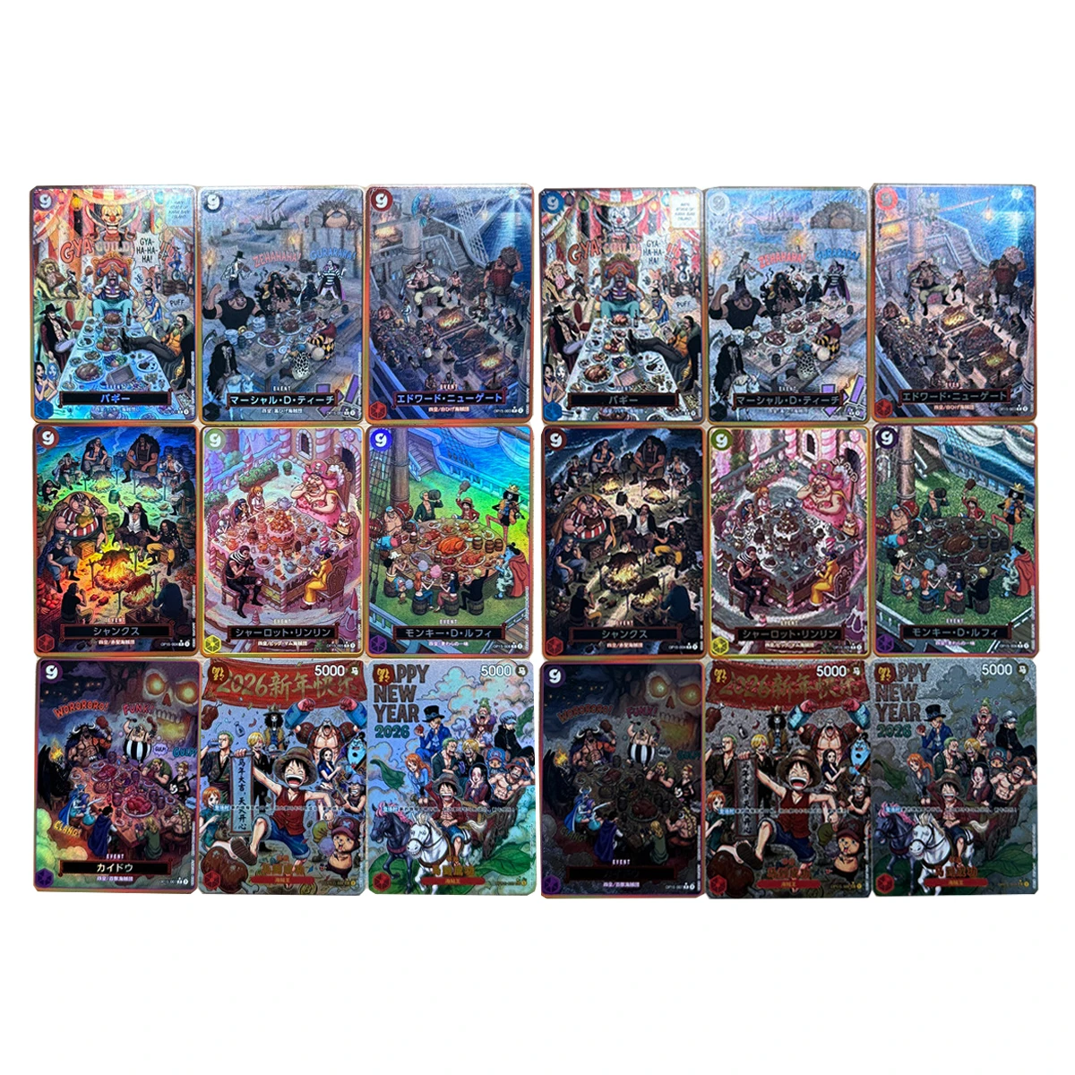 9Pcs/set 63X88Mm Diy Self Made One Piece Four Emperors Collection Card Coarse Flash Opcg Celebration Banquet Anime Cards Gift
9Pcs/set 63X88Mm Diy Self Made One Piece Four Emperors Collection Card Coarse Flash Opcg Celebration Banquet Anime Cards Gift