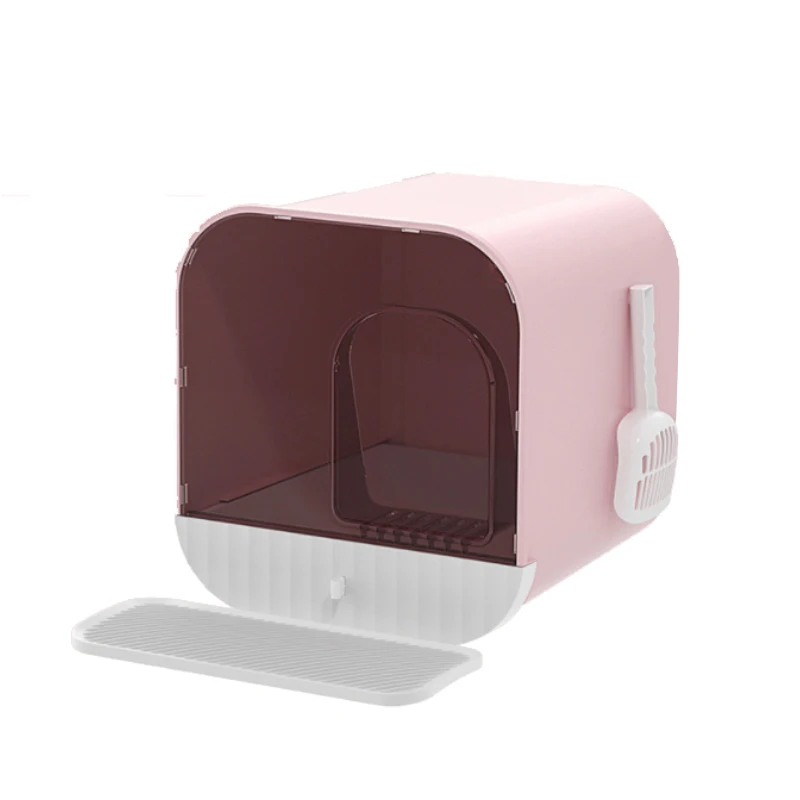 Enclosed Large Space Splash-Proof Cat Toilet Scoop Training Bedpan Cat Litter Box
Enclosed Large Space Splash-Proof Cat Toilet Scoop Training Bedpan Cat Litter Box