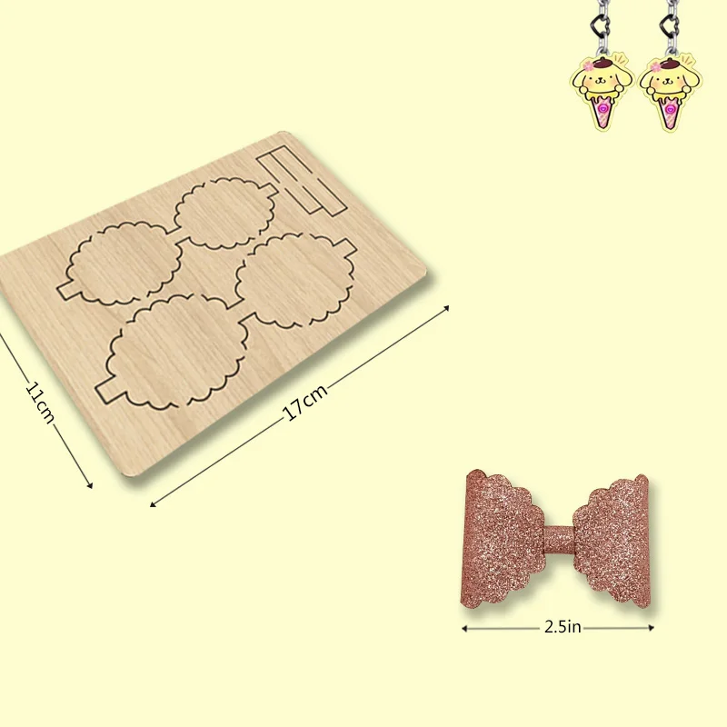 The Z03's Elegant 2.5-inch Bow-tied Wooden Cutting Die Is Suitable For Most Machines
The Z03's Elegant 2.5-inch Bow-tied Wooden Cutting Die Is Suitable For Most Machines