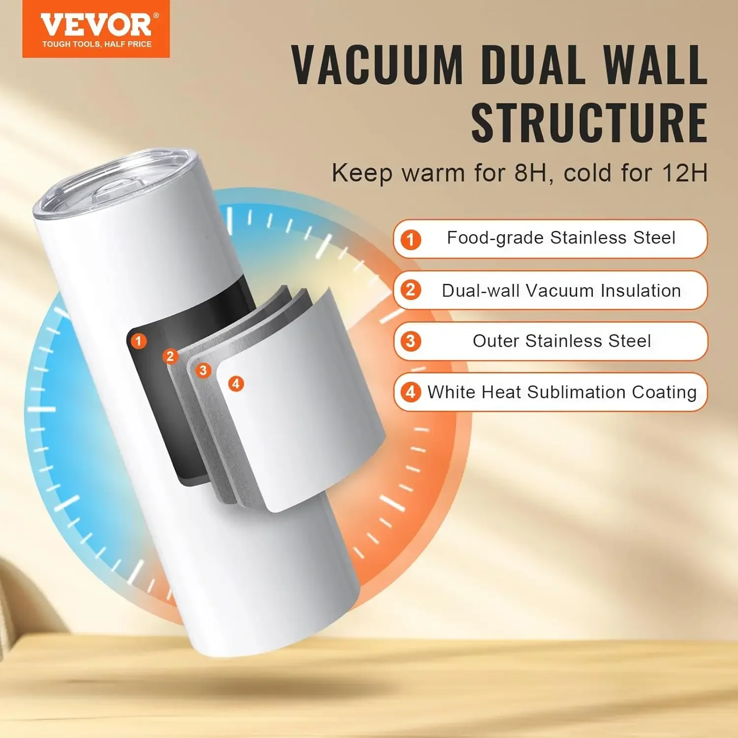 XMSJ.8 Pack Sublimation Tumblers 20 Oz Skinny Straight, Stainless Steel Sublimation Tumblers Blank, Stainless Steel Double Wall
XMSJ.8 Pack Sublimation Tumblers 20 Oz Skinny Straight, Stainless Steel Sublimation Tumblers Blank, Stainless Steel Double Wall