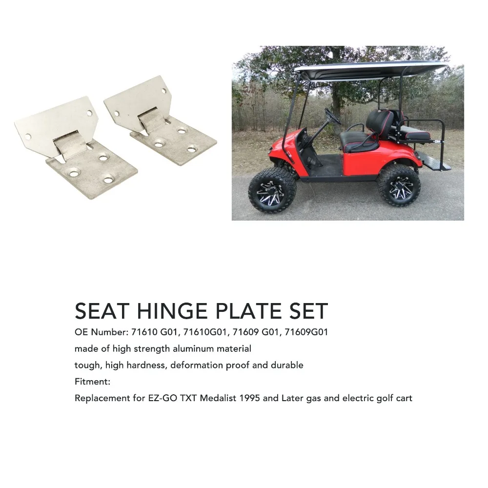 71610-G01 71609-G01 Golf Cart Seat Hinge Hinge Mechanism Replacement Part for Golf Cart EZGO TXT Medalist 1995 and Later
71610-G01 71609-G01 Golf Cart Seat Hinge Hinge Mechanism Replacement Part for Golf Cart EZGO TXT Medalist 1995 and Later
