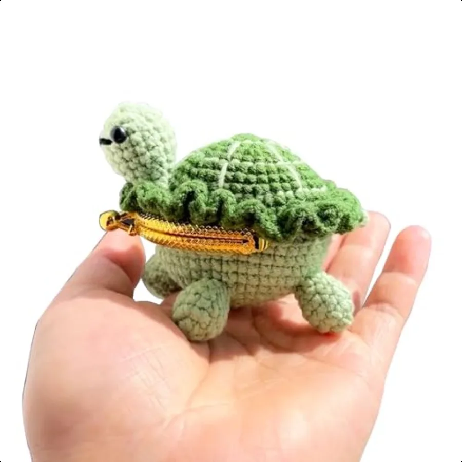 ZIUGLIKAL Turtle Purse Mini Coin Organizer Usb Flash Drive Jewelry Backpack Keychain Decoration Handmade Crochet Gifts For Boys
ZIUGLIKAL Turtle Purse Mini Coin Organizer Usb Flash Drive Jewelry Backpack Keychain Decoration Handmade Crochet Gifts For Boys