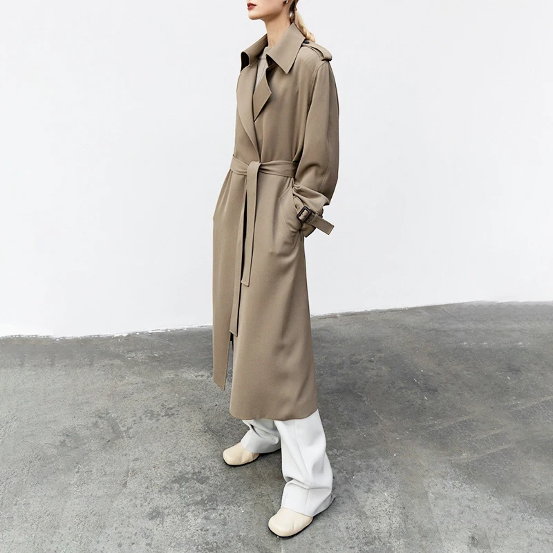 Windbreaker Women Solid Winter Clothes Leather Buckle Belt Fashion Slim Overcoat Lapel Loose Autumn Long Female Trench Coat New
Windbreaker Women Solid Winter Clothes Leather Buckle Belt Fashion Slim Overcoat Lapel Loose Autumn Long Female Trench Coat New