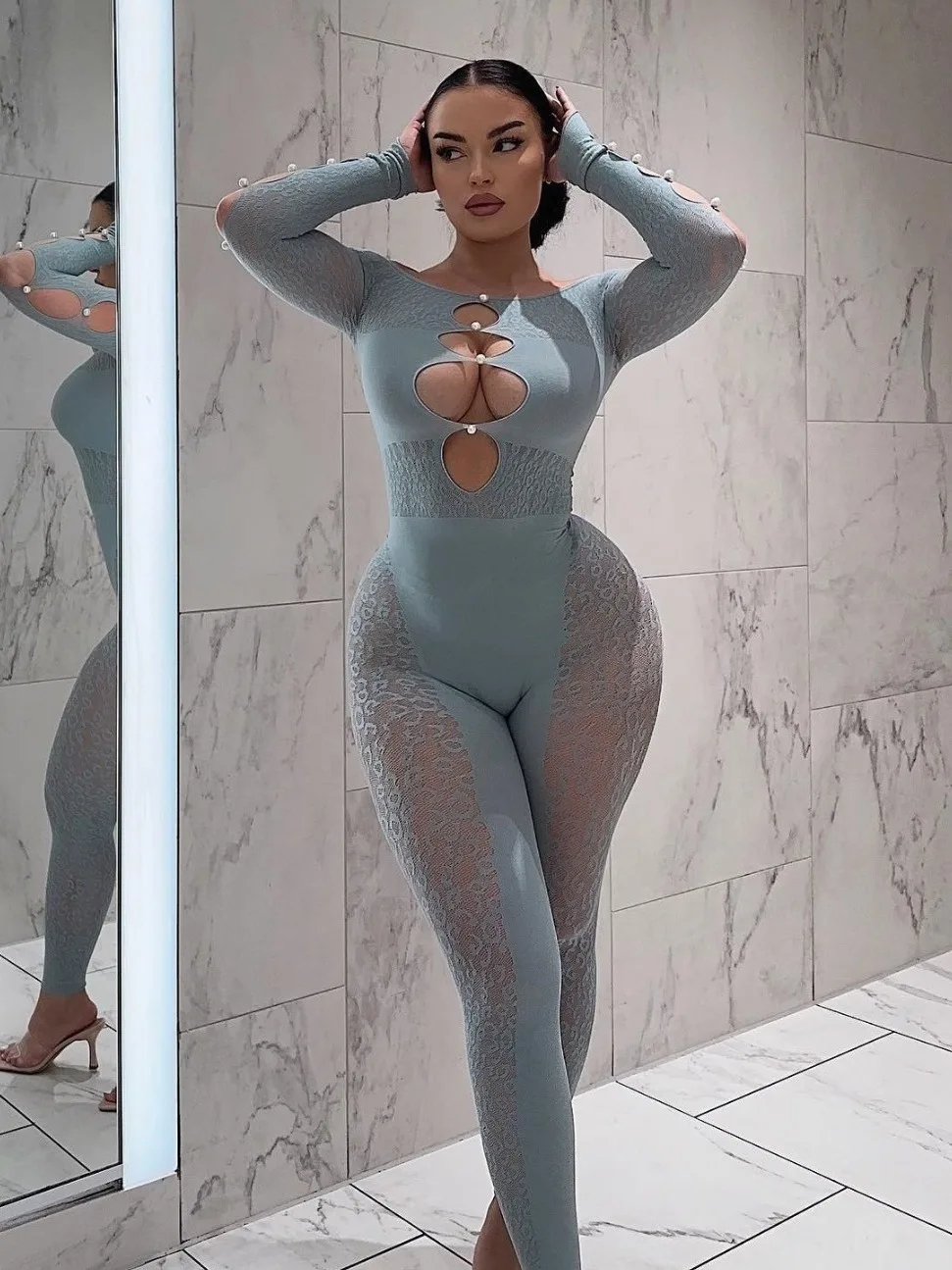 Сексуальный цельный костюм для пикантных девушек, длинное платье, прозрачный, ультра-высокий, эластичный, длинный Sve Street Sle, с высокой талией, прямой крой, тонкий
Сексуальный цельный костюм для пикантных девушек, длинное платье, прозрачный, ультра-высокий, эластичный, длинный Sve Street Sle, с высокой талией, прямой крой, тонкий