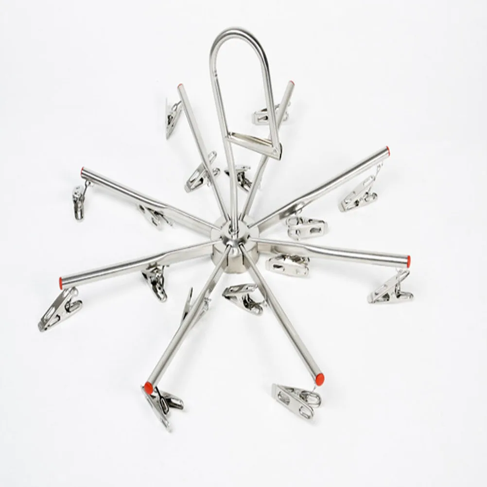 Socks Hanger 16 Clips Stainless Steel Foldable Clothes Racks Towel Diaper Drying Rack Non Slip Space Saving Hook
Socks Hanger 16 Clips Stainless Steel Foldable Clothes Racks Towel Diaper Drying Rack Non Slip Space Saving Hook