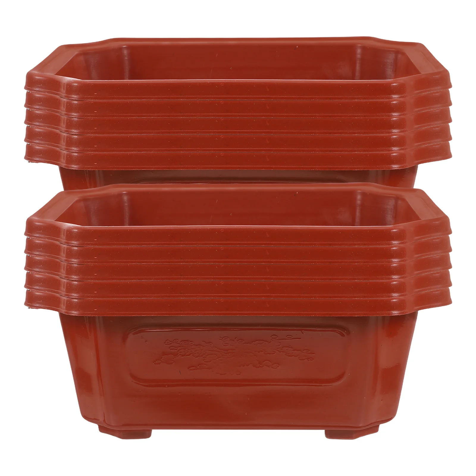 10 Pcs Bonsai Pot Plastic Planting Flowerpot Home Large Household Rectangular Vases
10 Pcs Bonsai Pot Plastic Planting Flowerpot Home Large Household Rectangular Vases