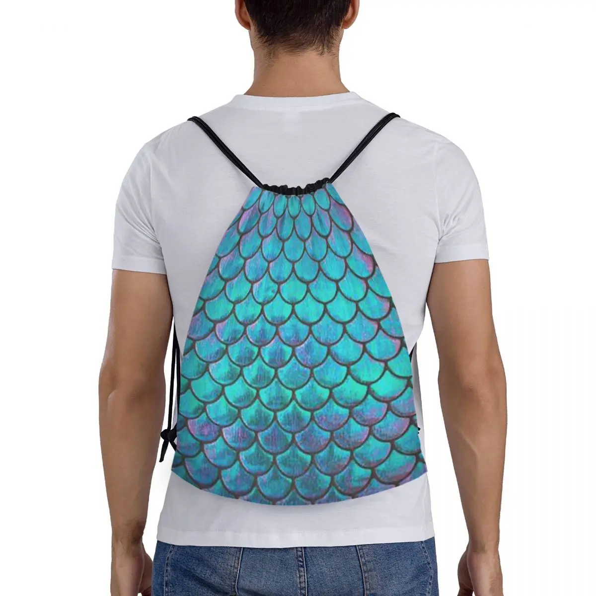 Mermaid Fish Scale Backpacks Multi-function Drawstring Bags Shoes Bag Book Bags for Man Woman Students
Mermaid Fish Scale Backpacks Multi-function Drawstring Bags Shoes Bag Book Bags for Man Woman Students