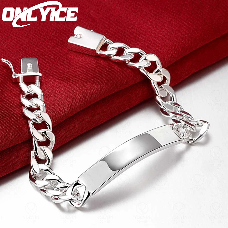 925 Sterling Silver Smooth Surface Geometry Square Buckle 10mm Chain Bracelet For Man Fashion Jewelry Hip Hop Trend Accessories
925 Sterling Silver Smooth Surface Geometry Square Buckle 10mm Chain Bracelet For Man Fashion Jewelry Hip Hop Trend Accessories