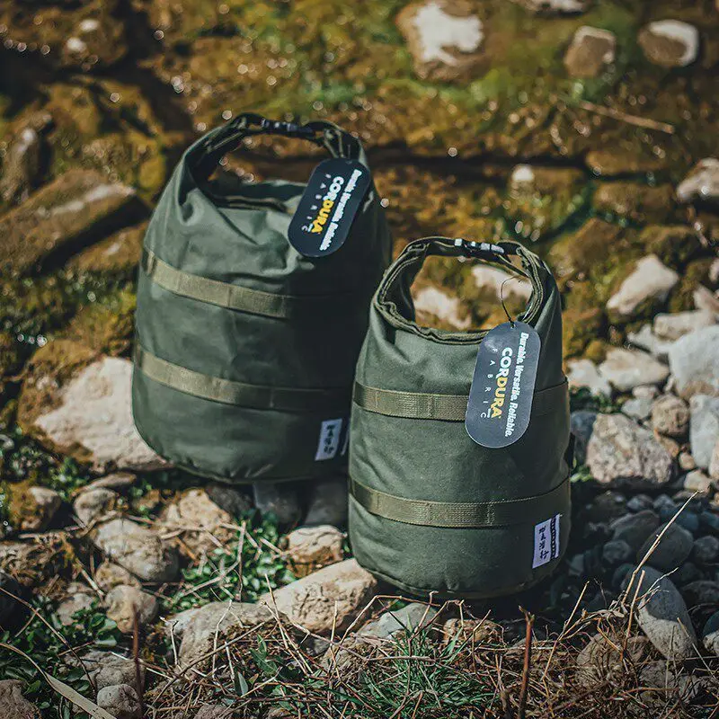 CORDURA Round Bottom Roll Top Stuff Sack 500D Durable Fabric Camping Cookware Stove Lunch Box Storage For Outdoor Hiking Campers
CORDURA Round Bottom Roll Top Stuff Sack 500D Durable Fabric Camping Cookware Stove Lunch Box Storage For Outdoor Hiking Campers