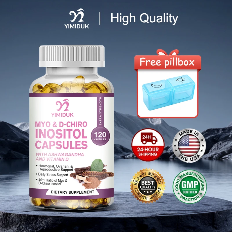 All-in-One Myo & D-Chiro Inositol Capsules, With Vitamin D3, for Ovarian Function & Healthy Cycles, Promotes Calmness
All-in-One Myo & D-Chiro Inositol Capsules, With Vitamin D3, for Ovarian Function & Healthy Cycles, Promotes Calmness