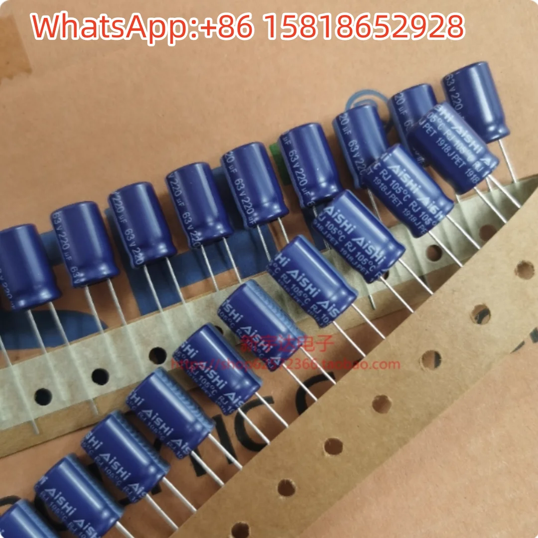 10pcs 63V220UF 10X16 Aihua RJ high-frequency low-resistance original electrolytic capacitor 220UF 63V
10pcs 63V220UF 10X16 Aihua RJ high-frequency low-resistance original electrolytic capacitor 220UF 63V