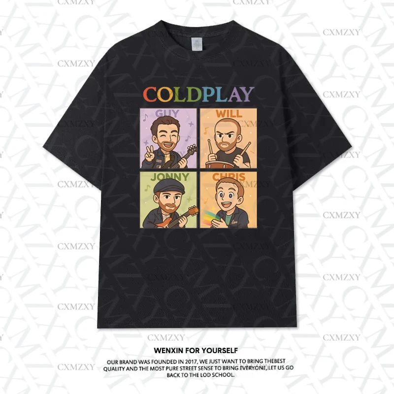 2025 Cold play Band Around The T-shirt Summer Men and Women of The Same 2025 Concert Short Sleeve Pure Cotton Clothes Ins Y2k
2025 Cold play Band Around The T-shirt Summer Men and Women of The Same 2025 Concert Short Sleeve Pure Cotton Clothes Ins Y2k