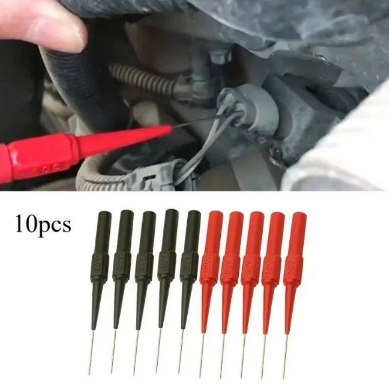 10 Pcs 30V Probe Car Repair Test Punch-Through Wire Signal Pin Multimeter Pen Back Needle High-Temperature Resistant 0.7mm Wire
10 Pcs 30V Probe Car Repair Test Punch-Through Wire Signal Pin Multimeter Pen Back Needle High-Temperature Resistant 0.7mm Wire