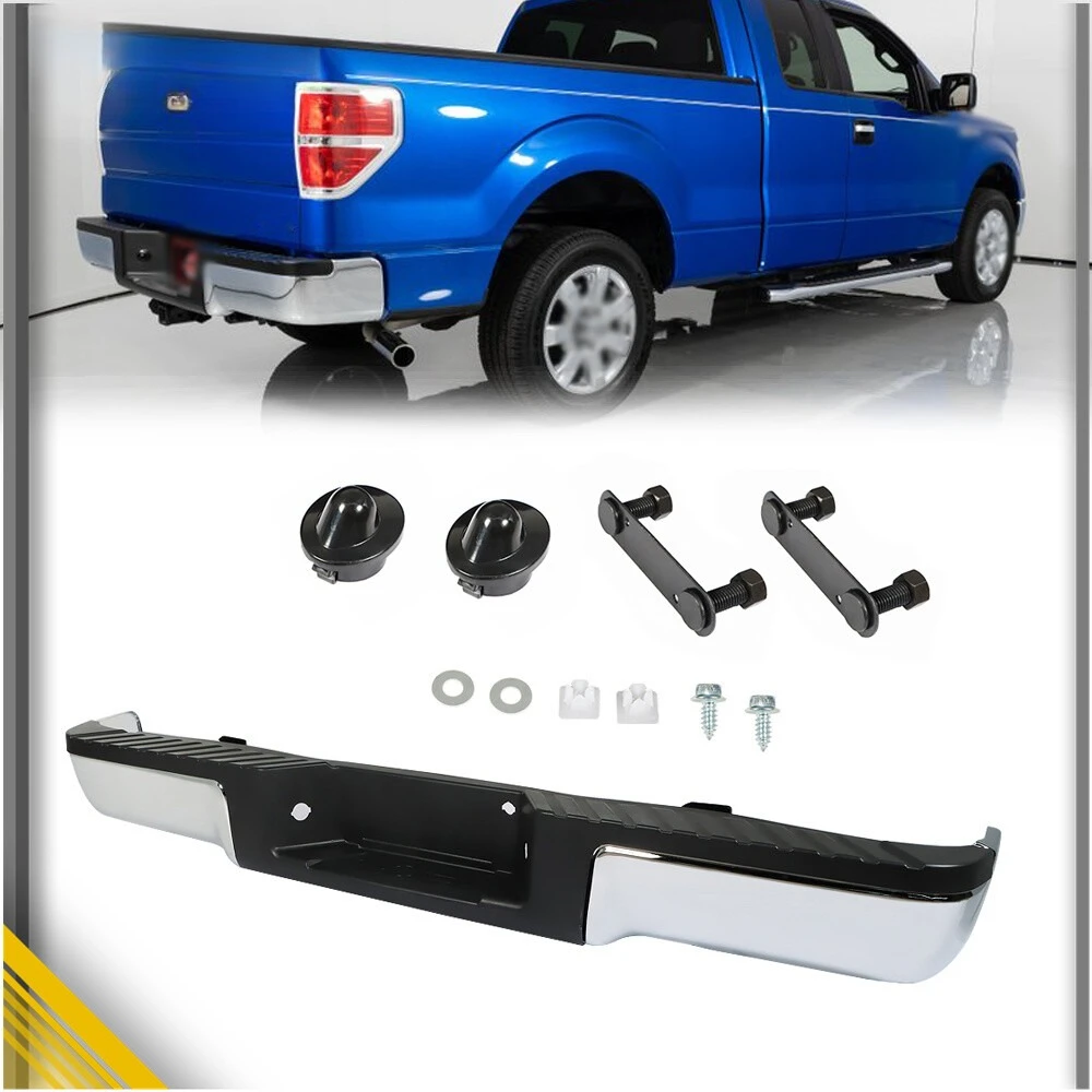 Chrome Rear Step Bumper Assembly Steel For Ford F-150 Truck 2009-2014 2010 2013
Chrome Rear Step Bumper Assembly Steel For Ford F-150 Truck 2009-2014 2010 2013