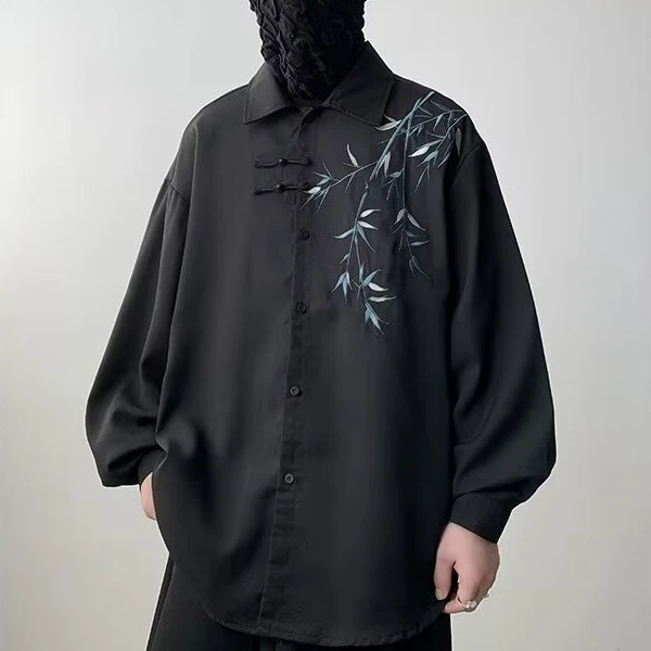 Autumn Winter plus Size Casual Long Sve Embroidered irt Men's Loose Fit Faionable Sensation Wind Button INS irt
Autumn Winter plus Size Casual Long Sve Embroidered irt Men's Loose Fit Faionable Sensation Wind Button INS irt