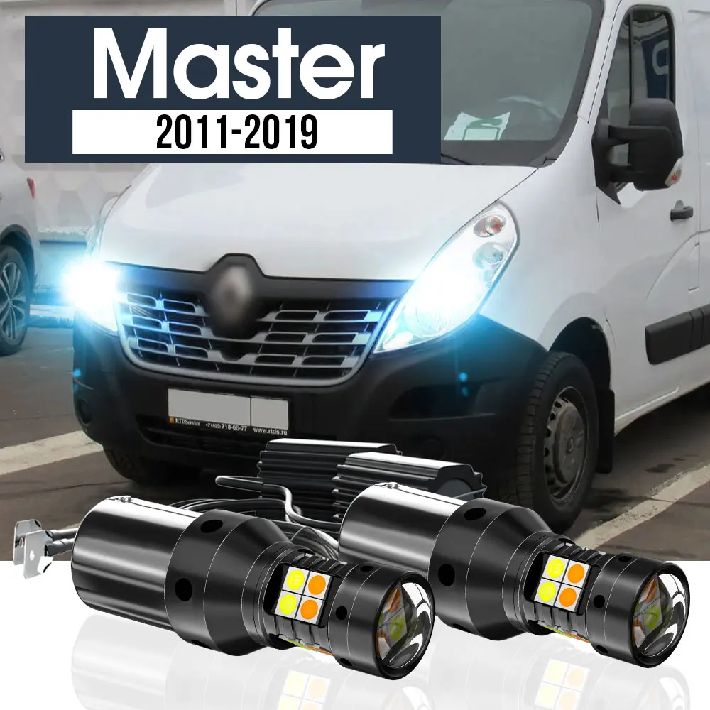 2x LED Dual Mode Turn Signal+Daytime Running Light Blub DRL Canbus Accessories For Renault Master 2011-2019 2013 2014 2015 2016
2x LED Dual Mode Turn Signal+Daytime Running Light Blub DRL Canbus Accessories For Renault Master 2011-2019 2013 2014 2015 2016