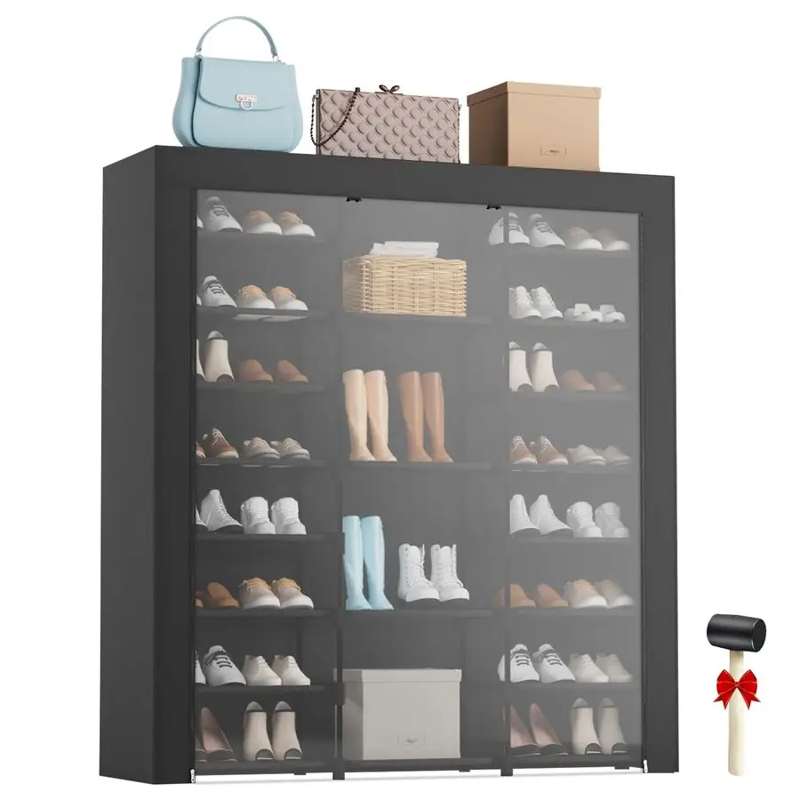 Large Tall Shoe Rack with Covers 4046 Pairs, Sneaker Rack Organizer Shoes Cabinet Closed Shelves Shoe Stand Holder for Garage Be
Large Tall Shoe Rack with Covers 4046 Pairs, Sneaker Rack Organizer Shoes Cabinet Closed Shelves Shoe Stand Holder for Garage Be