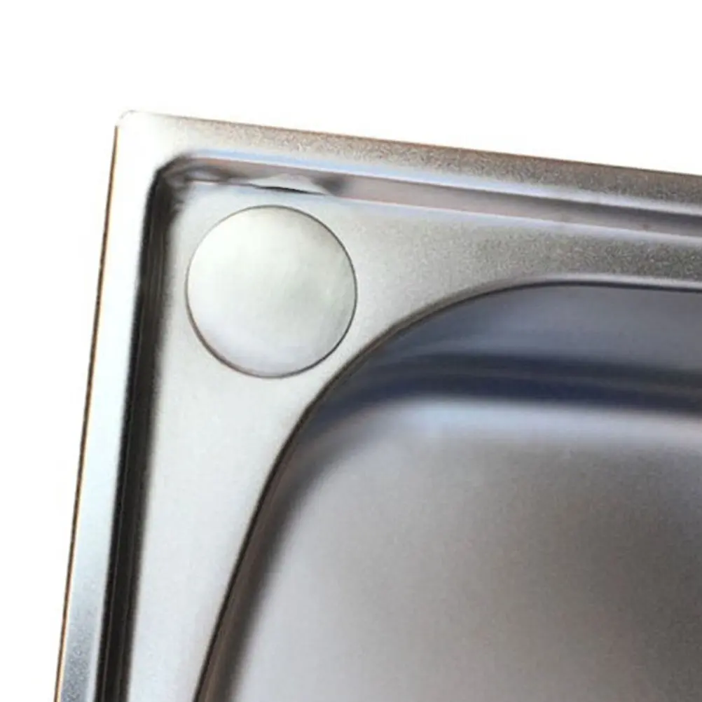 2Pcs Stainless Steel Sink Cover with ABS Base Faucet Hole Plug for Kitchen Bathroom Sink Countertop Basin Bathtub Repair
2Pcs Stainless Steel Sink Cover with ABS Base Faucet Hole Plug for Kitchen Bathroom Sink Countertop Basin Bathtub Repair