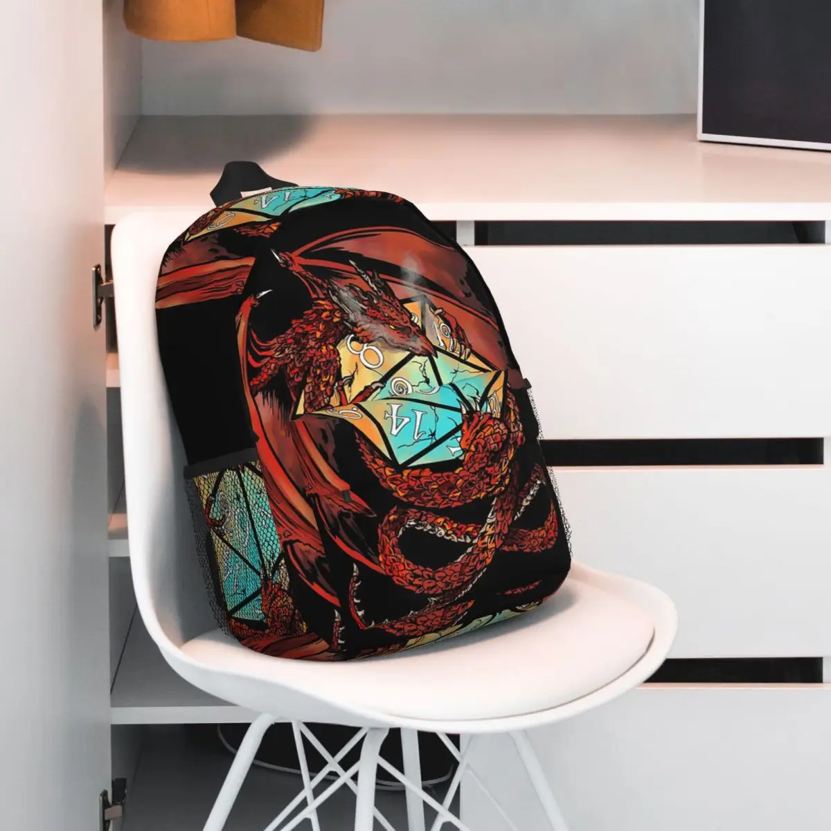 Dragon Themed Dice Game Backpack Student BookBag Kids School Bag Computer Shoulder Bags for Men Women
Dragon Themed Dice Game Backpack Student BookBag Kids School Bag Computer Shoulder Bags for Men Women
