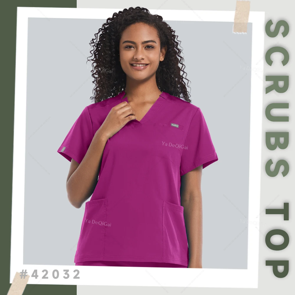 Medical Nurses Uniforms Nurse Uniform Women Short Sleeve Work Shirts Solid Color Scrubs Tops Lab Pockets Blouse Nursing Clothes
Medical Nurses Uniforms Nurse Uniform Women Short Sleeve Work Shirts Solid Color Scrubs Tops Lab Pockets Blouse Nursing Clothes