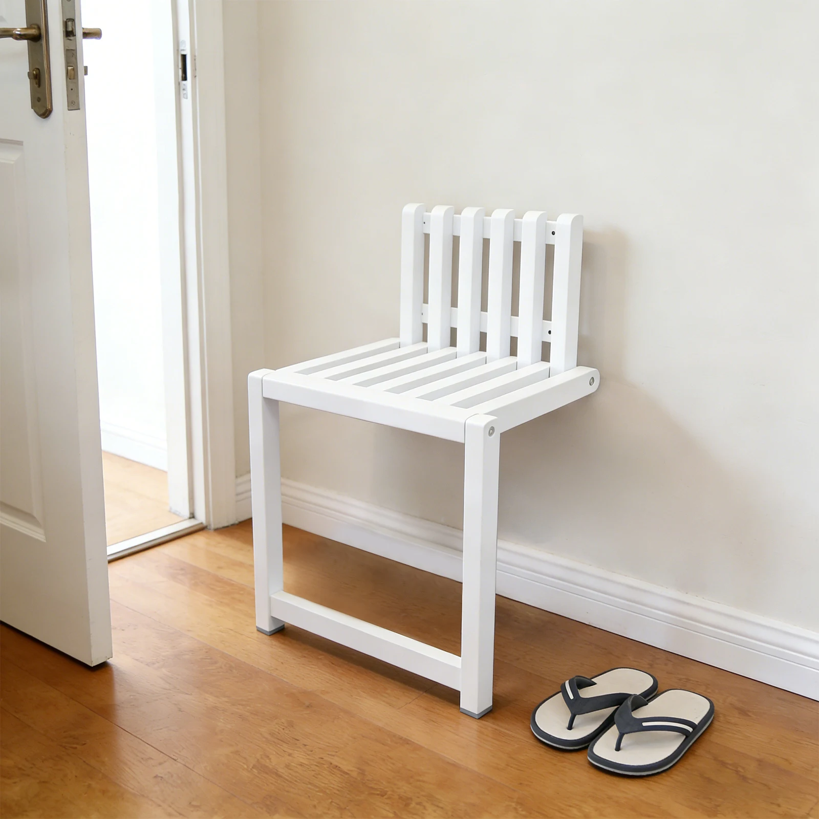 Foldable Wall Mounted Shoe Bench, Matte White Baking Paint Folding Stool, Ergonomic Footrest for Entryway Bathroom Balcony
Foldable Wall Mounted Shoe Bench, Matte White Baking Paint Folding Stool, Ergonomic Footrest for Entryway Bathroom Balcony