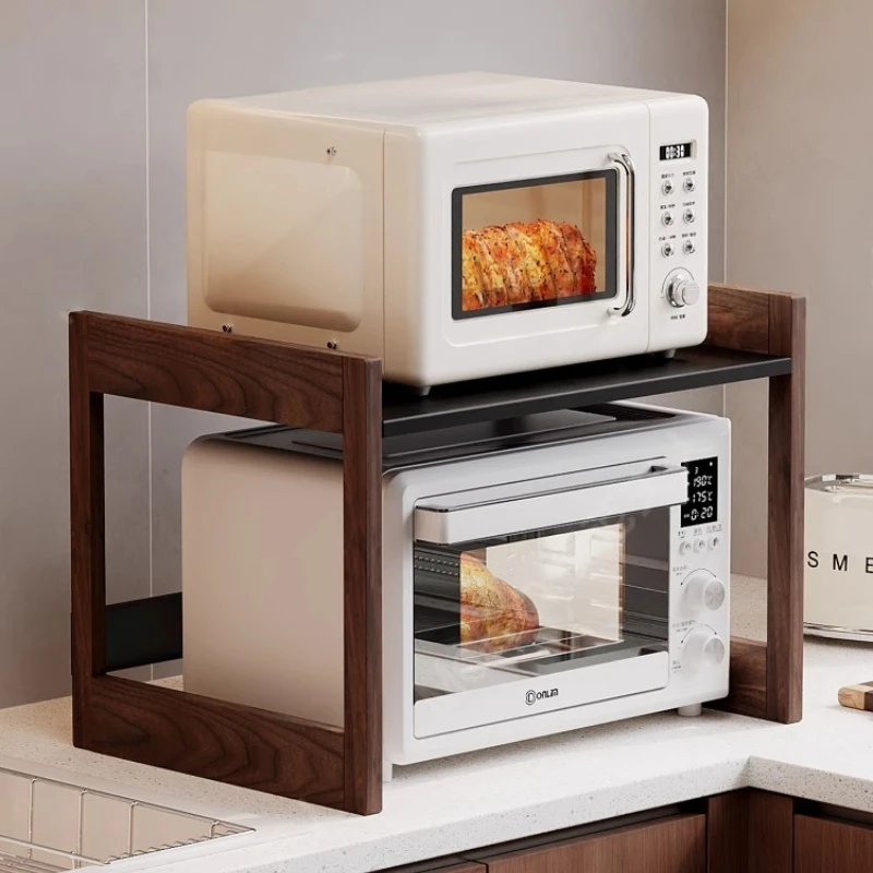 Vintage Walnut Wood Microwave Stand for Oven 2-Tier Kitchen Countertop Shelf for Rice Cooker & Pots Multi-Purpose Storage Rack
Vintage Walnut Wood Microwave Stand for Oven 2-Tier Kitchen Countertop Shelf for Rice Cooker & Pots Multi-Purpose Storage Rack