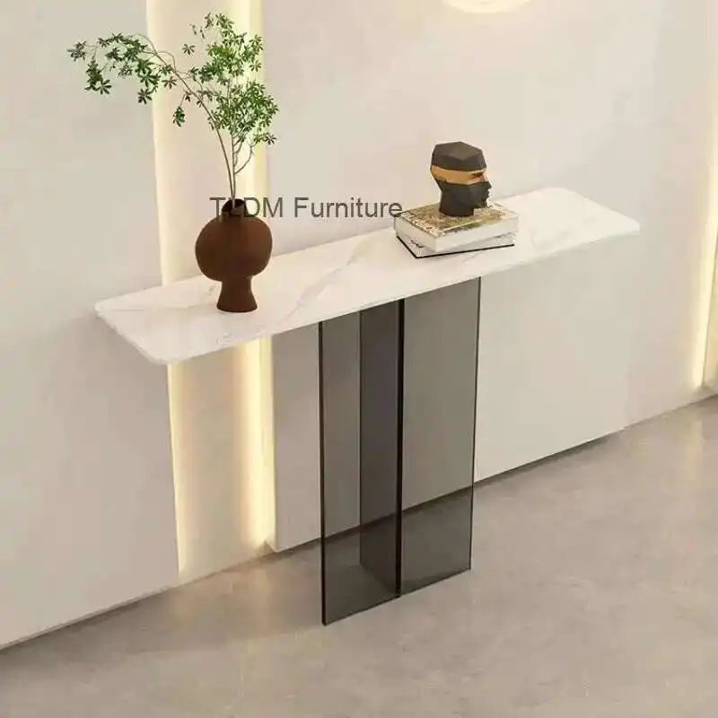 Modern Simple Slate Console Tables for Hallway Designer Acrylic Living Room Entrance Table Hotel Porch Tables Console Furniture
Modern Simple Slate Console Tables for Hallway Designer Acrylic Living Room Entrance Table Hotel Porch Tables Console Furniture