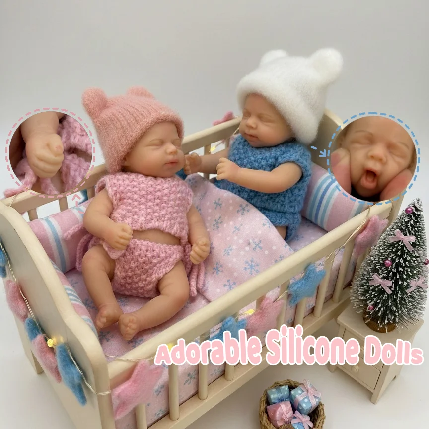 6Inch/15CM Waterproof Mini Full Body Silicone Bebe Reborn Girls Doll Cute Newborn Bebe Dolls Handmade Lifelike Real Reborn Doll
6Inch/15CM Waterproof Mini Full Body Silicone Bebe Reborn Girls Doll Cute Newborn Bebe Dolls Handmade Lifelike Real Reborn Doll