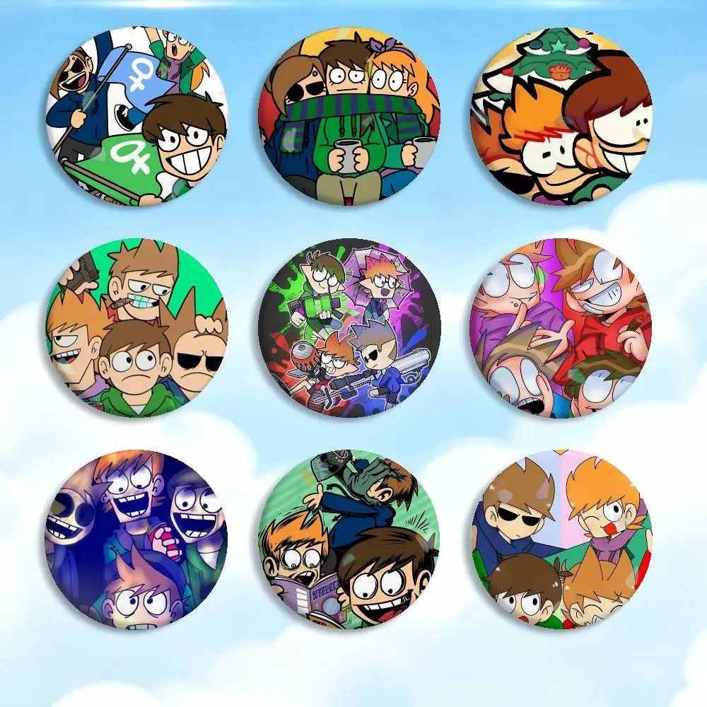 Webtoon animation E-Eddsworld Badges Creative Tinplate Button PinsBrooch Badge Clothes Backpack
Webtoon animation E-Eddsworld Badges Creative Tinplate Button PinsBrooch Badge Clothes Backpack