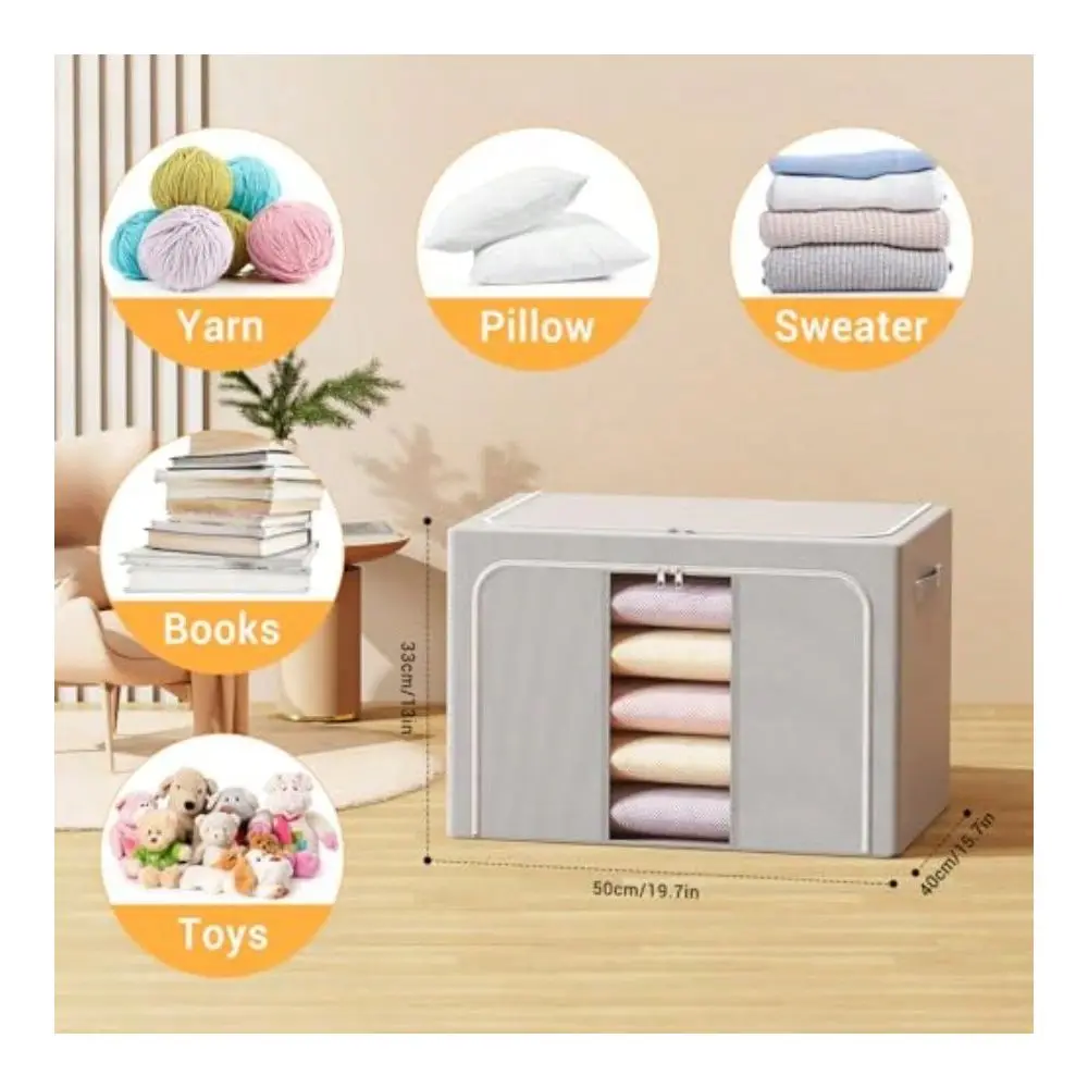 Clothes Storage Bins With Metal Frame Foldable Storage Box Clothes Organizers Storage Containers For Clothes Sheets Blankets Bo
Clothes Storage Bins With Metal Frame Foldable Storage Box Clothes Organizers Storage Containers For Clothes Sheets Blankets Bo