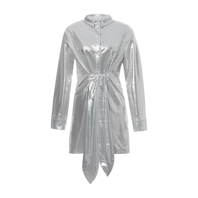 Women Club Evening Party Dress V-Neck Sequin Long Sleeve Mini Shirt Dress Autumn Winter Waist Bandage Dress
Women Club Evening Party Dress V-Neck Sequin Long Sleeve Mini Shirt Dress Autumn Winter Waist Bandage Dress