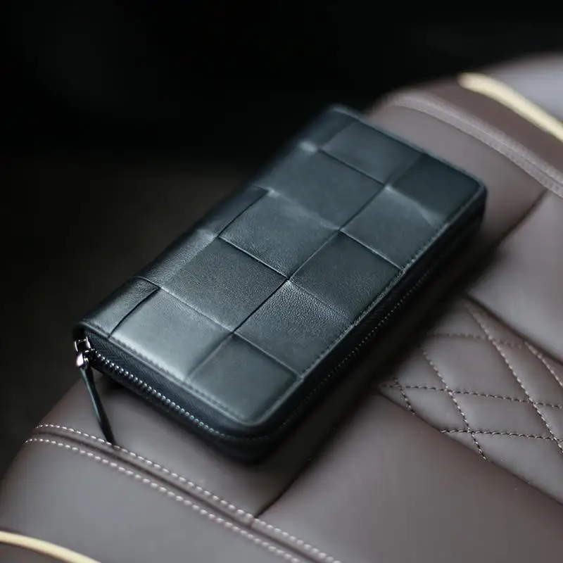 2025 New Fashion Business Weave Men's Long Wallets Natural Leather Men Cow Genuine Leather Cash Purses Clutch Men Card Holders
2025 New Fashion Business Weave Men's Long Wallets Natural Leather Men Cow Genuine Leather Cash Purses Clutch Men Card Holders