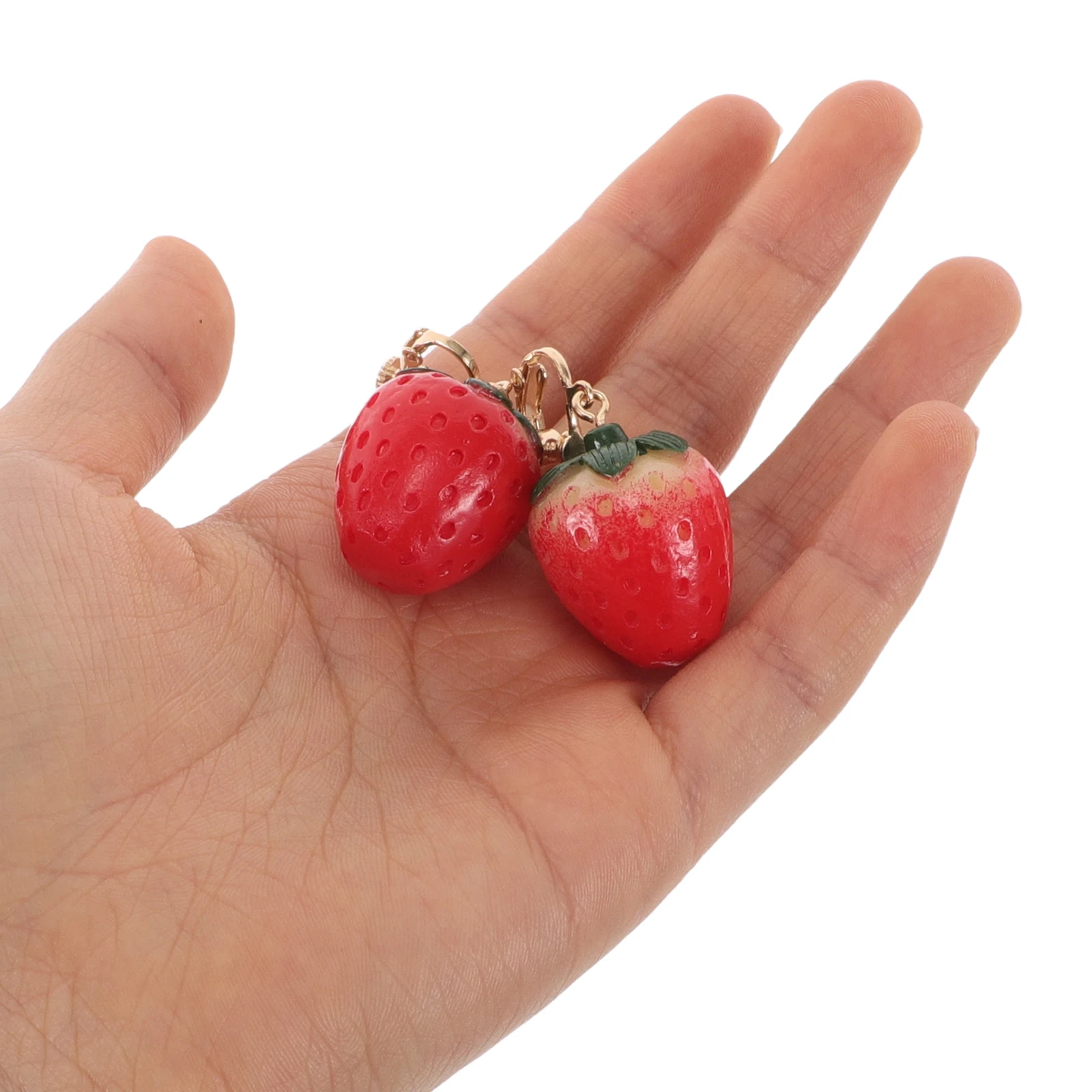 Simulated Strawberry Ear Clips Clipon Earrings Lightweight Fruit Jewelry Non Piercing Comfortable Accessories for Women
Simulated Strawberry Ear Clips Clipon Earrings Lightweight Fruit Jewelry Non Piercing Comfortable Accessories for Women