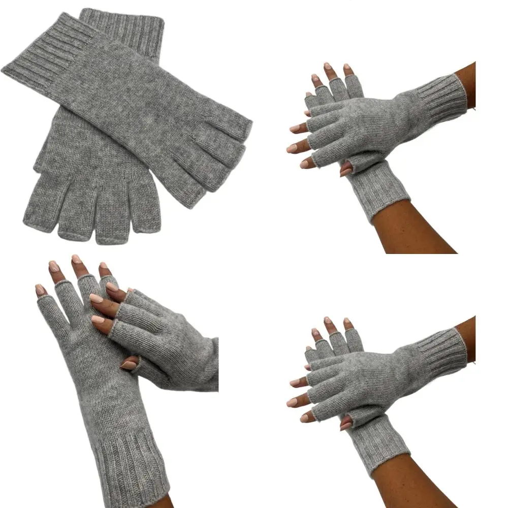 Перчатки без пальцев из 100% кашемира Alashan Cashmere
Перчатки без пальцев из 100% кашемира Alashan Cashmere