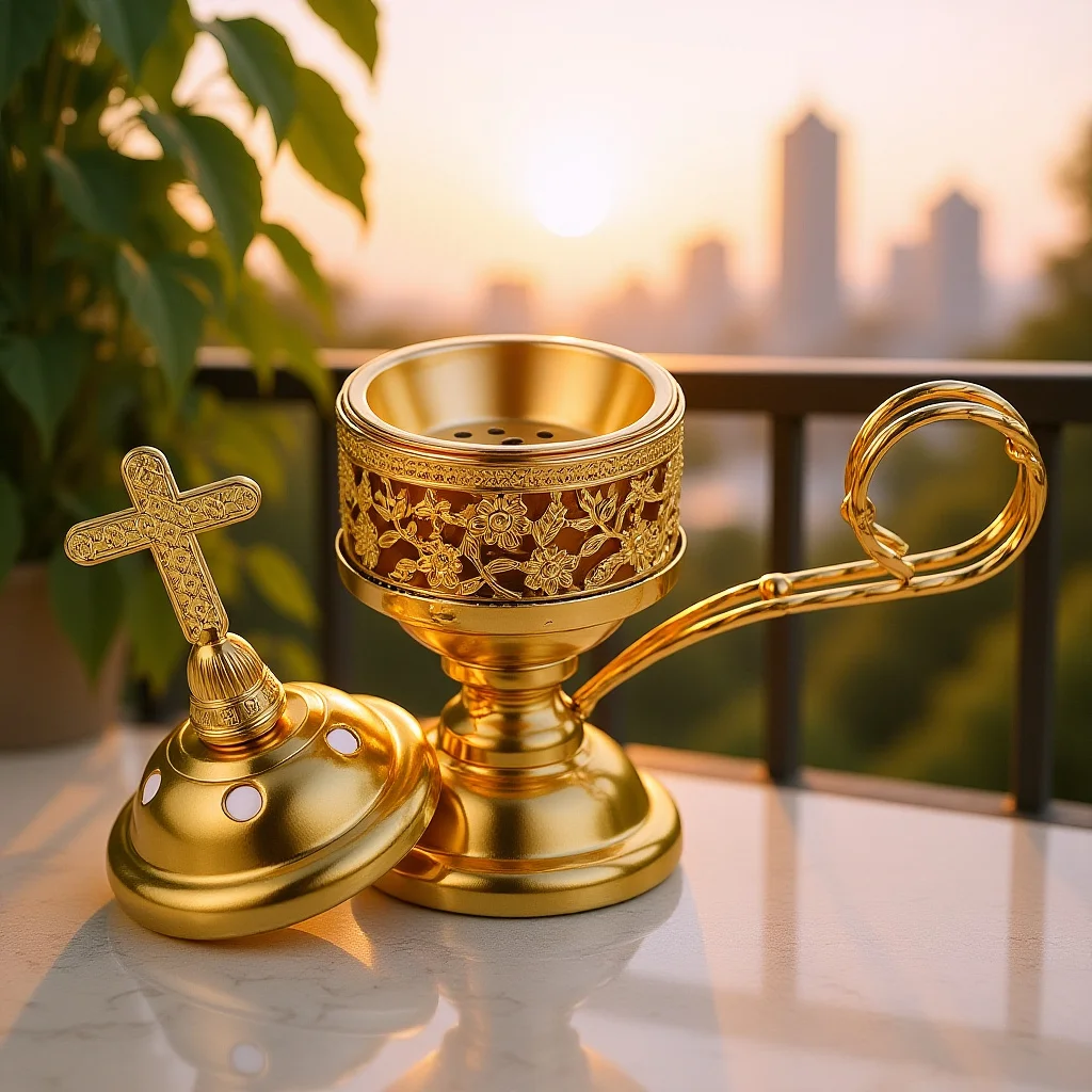 1pc Metal Censer Arab Style Portable Incense Burner For Home Office Yoga Studio Aromatherapy Furnace Iron Art Lace Holder
1pc Metal Censer Arab Style Portable Incense Burner For Home Office Yoga Studio Aromatherapy Furnace Iron Art Lace Holder