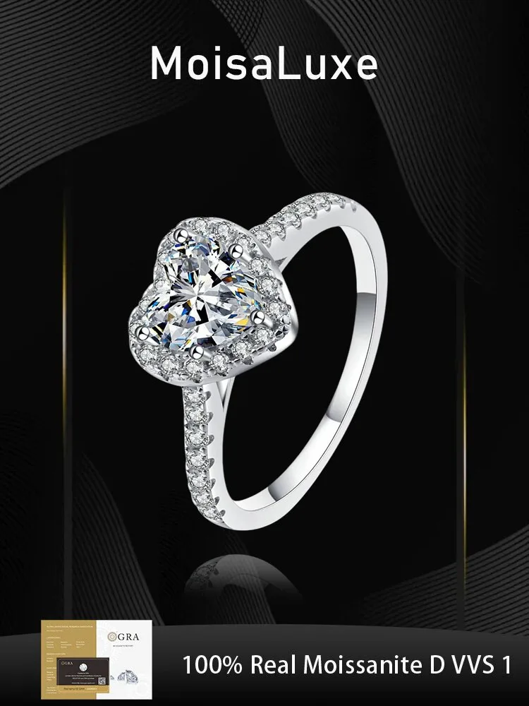 MoisaLuxe Official Store Moissanite Plata Sterling 925 Silver 1 Carat Wedding Engagement Eternity Band Fine Jewelry for Women
MoisaLuxe Official Store Moissanite Plata Sterling 925 Silver 1 Carat Wedding Engagement Eternity Band Fine Jewelry for Women