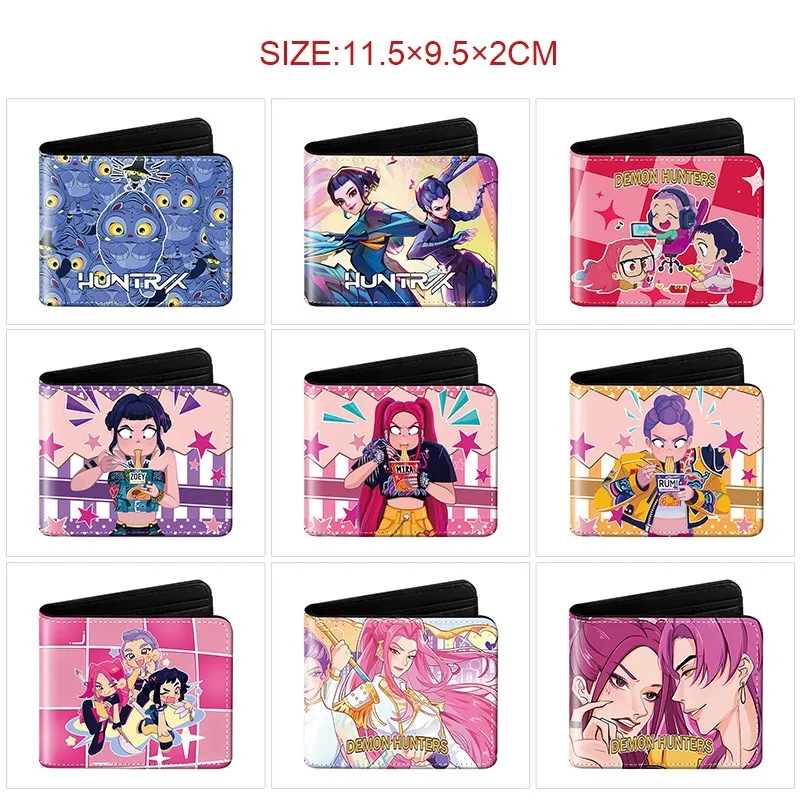 New Kpop Demon Hunters Pu Anime Cartoon Print Short Mini Wallet Rumi Mira Zoey Saja Boys Figure Change Storage Bag Birthday Gift 
New Kpop Demon Hunters Pu Anime Cartoon Print Short Mini Wallet Rumi Mira Zoey Saja Boys Figure Change Storage Bag Birthday Gift