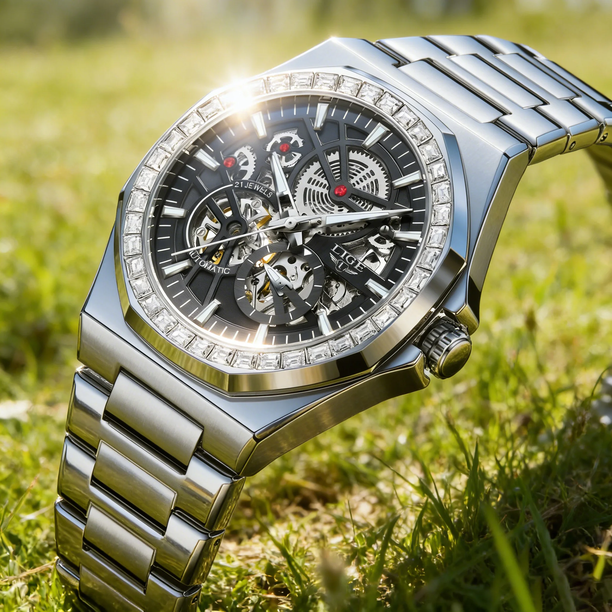 LIGE модные мужские часы со скелетом из нержавеющей стали, автоматические механические наручные часы, деловые мужские часы Relojs Hombre + коробка
LIGE модные мужские часы со скелетом из нержавеющей стали, автоматические механические наручные часы, деловые мужские часы Relojs Hombre + коробка