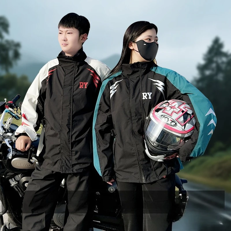 Men's Rain Suit Lightweight Rainwear Waterproof Jacket and Trouser Set for Riding Hiking Fishing Camping Reflective Raincoat
Men's Rain Suit Lightweight Rainwear Waterproof Jacket and Trouser Set for Riding Hiking Fishing Camping Reflective Raincoat