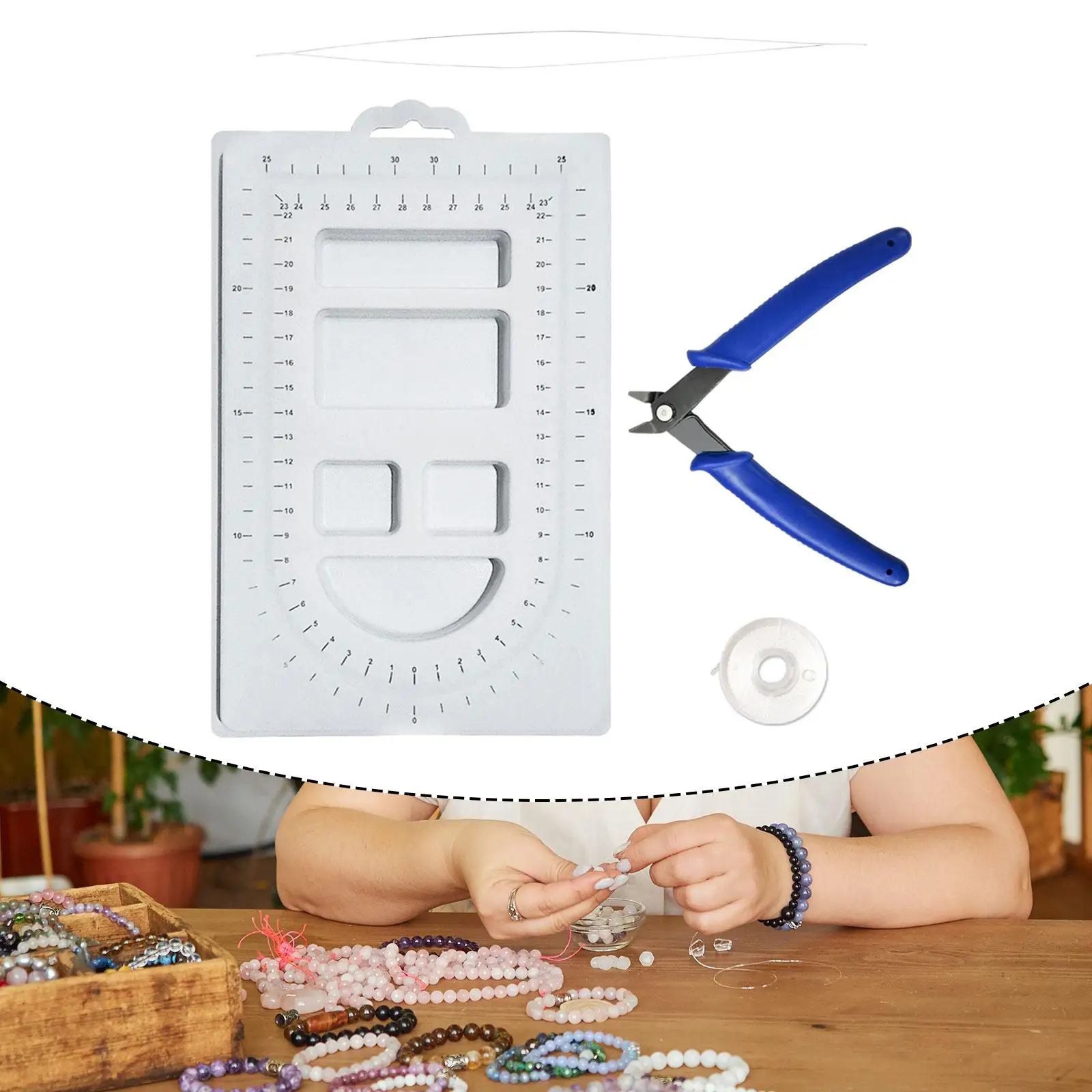 Bead Board Design Tray Jewelry Making Supplies Portable Beading Tool DIY Bracelet Necklace DIY Bead Plate Ladies Bead Tray Board
Bead Board Design Tray Jewelry Making Supplies Portable Beading Tool DIY Bracelet Necklace DIY Bead Plate Ladies Bead Tray Board