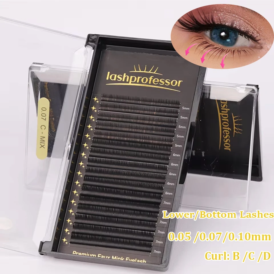 Lashprofessor Bottom Lower Lashes 5mm 6mm 7mm Short Size Under Eyelashes Lower Lashes Natural False Individual Eyelash Extension
Lashprofessor Bottom Lower Lashes 5mm 6mm 7mm Short Size Under Eyelashes Lower Lashes Natural False Individual Eyelash Extension